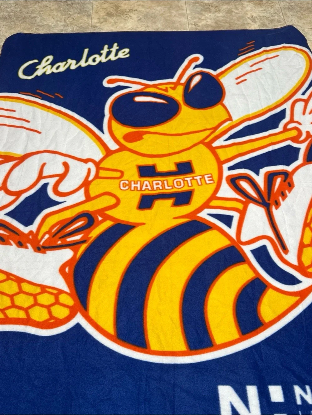Charlotte Hornets 2025 Statement Edition Blanket Novant Health 49x61 lightweight